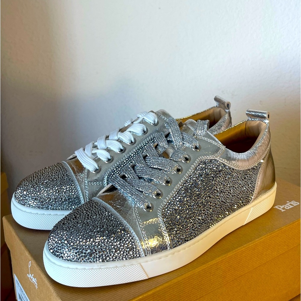 LOUBOUTIN LOUIS JUNIOR STRASS WOMAN SNEAKER
